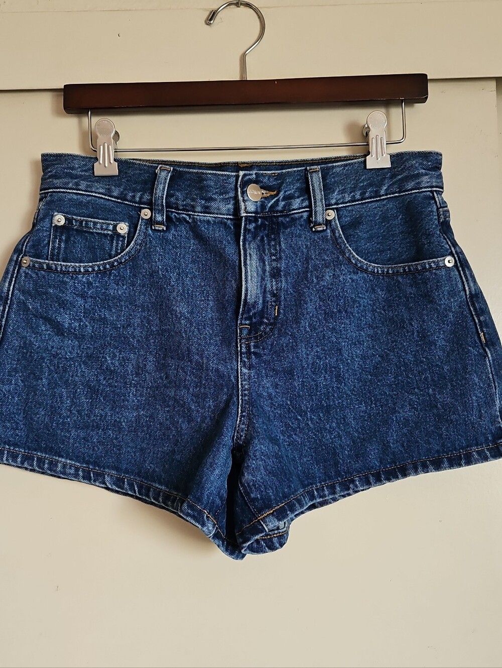 J.Crew Medium Blue High-Waist Denim Shorts Size 25